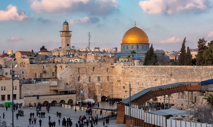 western wall and the temple mount
