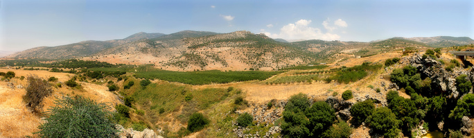 panoramic view of golan
