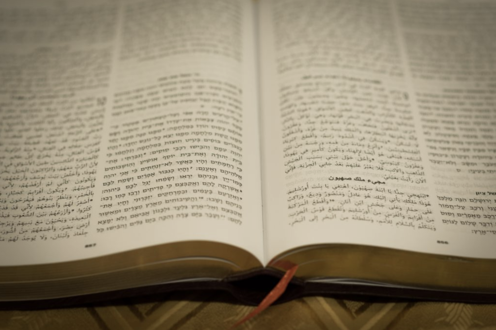 bible in hebrew and arabic
