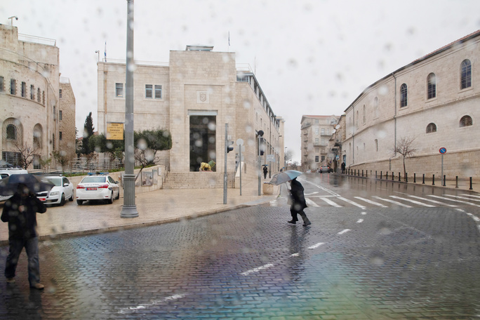 rainwater in jerusalem winter weather in israel