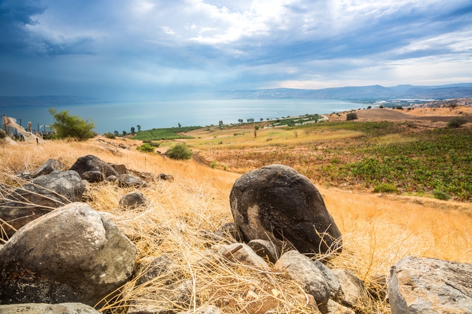 Galilee panorama taken from Mount of Beatitudes