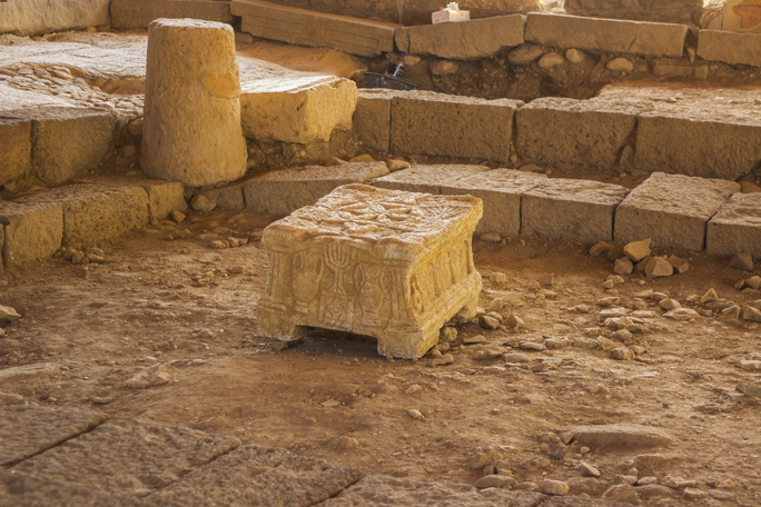 stone seats at magdala