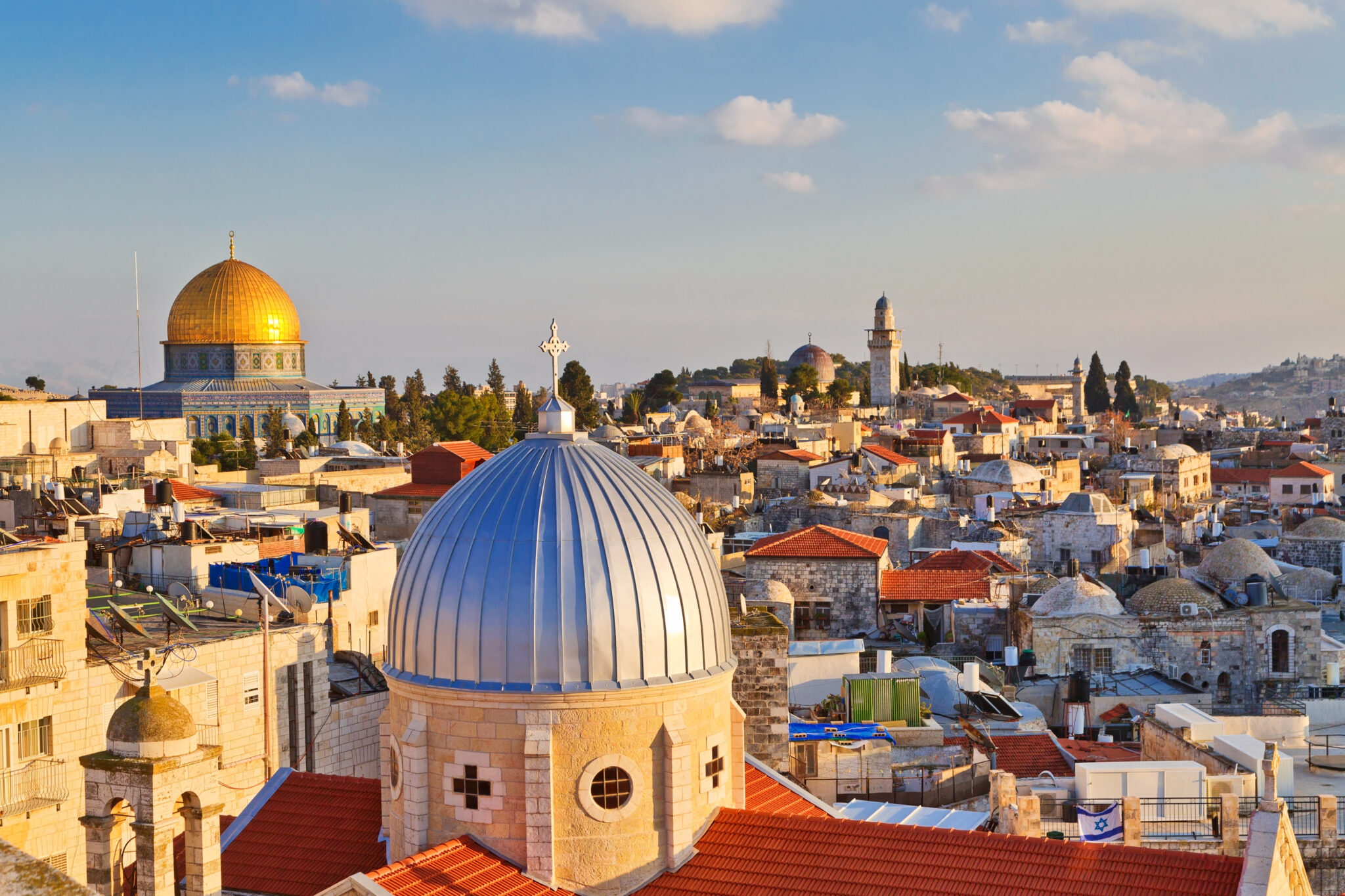 A view on rooftops of Old City of Jerusalem