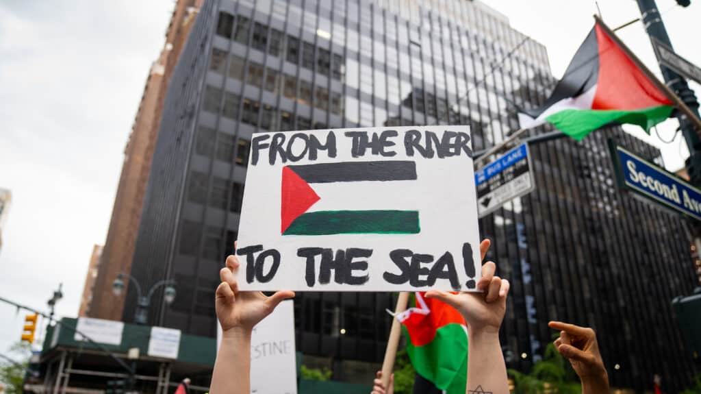 From the River to the sea is an antisemitic statement
