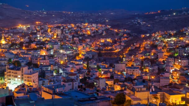 Jerusalem and Bethlehem areas are very densely populated and double in size during the holidays.