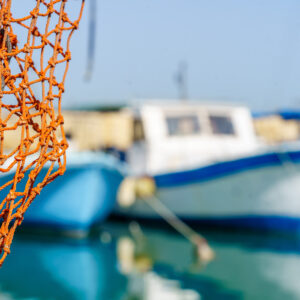 Fishing boat in Yaffo, Tel Aviv, a city that dates back to biblical times and has significance for Christians