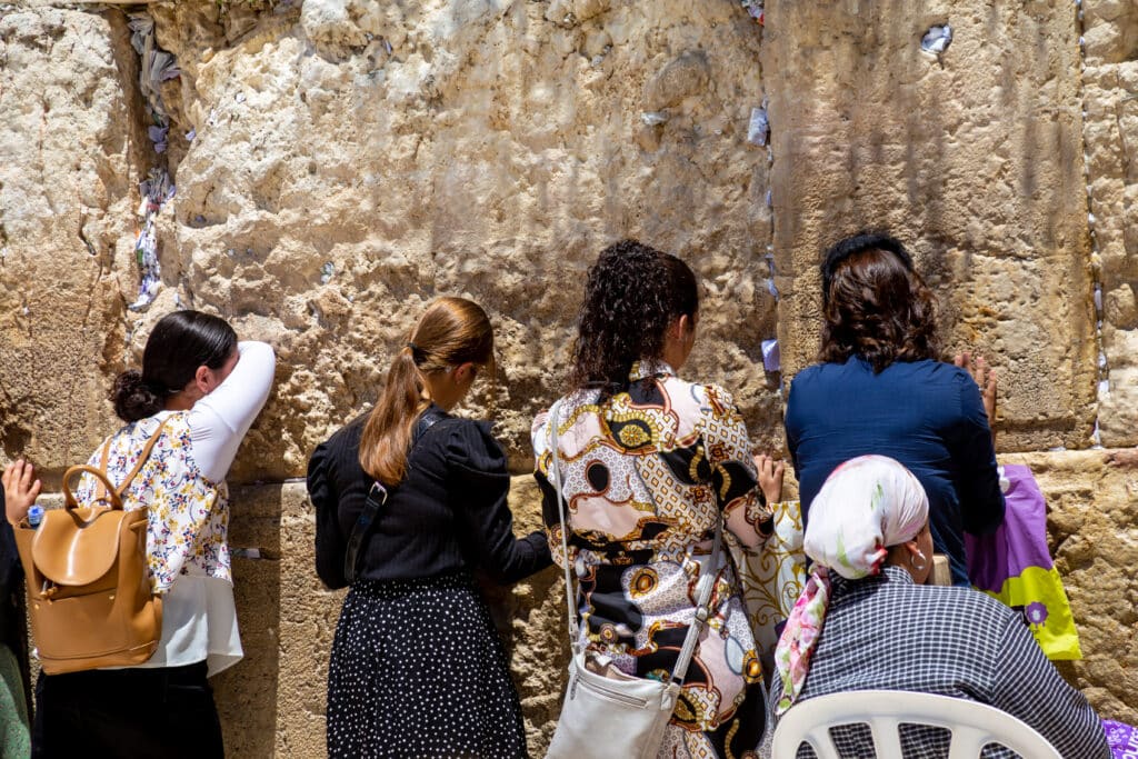 Women of faith at the Western Wall, Jerusalem 